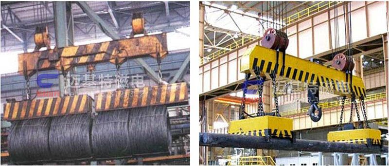 MW12系列、MW15系列吊運捆扎螺紋鋼、圓鋼用起重電磁鐵